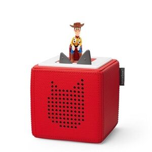 Tonibox Audio Player with Woody Toy Story Character listen learn and play.